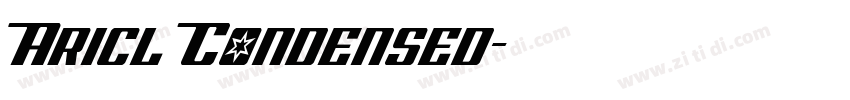Aricl Condensed字体转换 Aricl Condensed字体转换